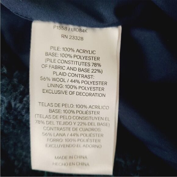 EXCELLENT CONDITION PRETTY PENDLETON LINED FURRY FLEECE COAT WOMEN’S LARGE - Picture 13 of 13